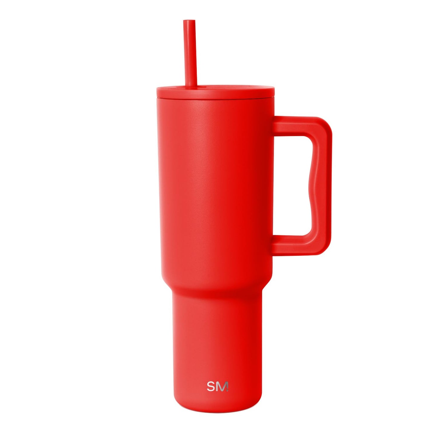 Simple Modern 40 oz Trek Tumbler with Handle and Straw Lid | Cup Holder Friendly Insulated Stainless Steel Travel Mug | Saffron
