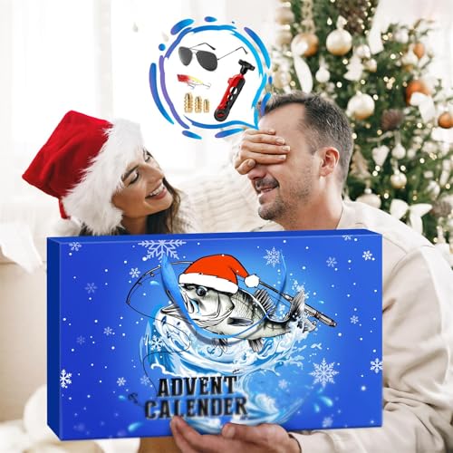 MOVINPE 2026 Fishing Advent Calendar with 24 Lure & Gear Surprises for Fish Lovers