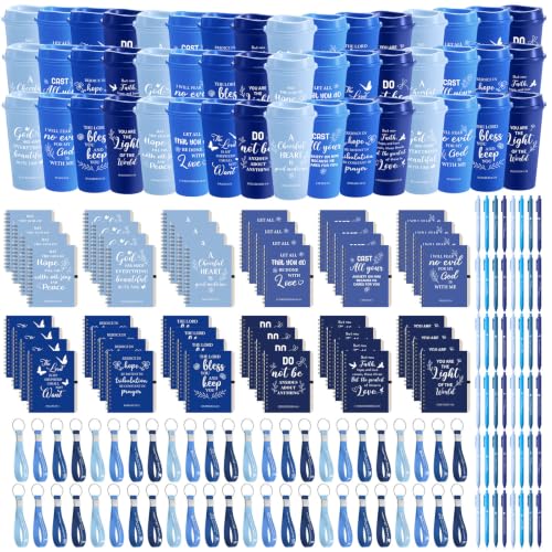 Skylety 48 Set Christian Scripture Gifts Blue Gradient Coffee Cups & Accessories