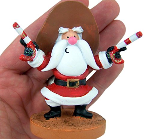 Cape Shore Gunslinging Santa 3.5-Inch Hanging Ornament