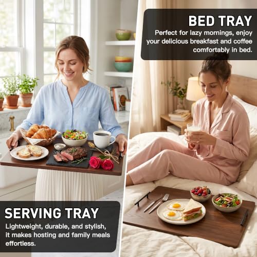 FUSOUBOTY Walnut Noodle Board Stove Cover with Handles - Kitchen Countertop Protector