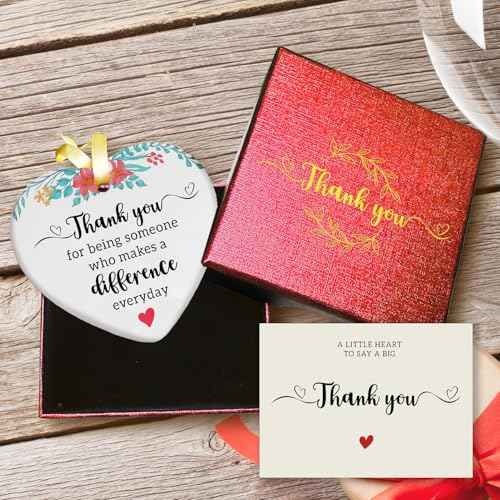 Thank You Gifts for Women, Teacher Appreciation Gifts, Thank You Ornaments for Christmas Tree, Difference Maker Ornament, Daycare Goodbye Gift, Appreciation Gift for Friends Nurse Coworker