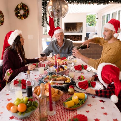 LemonRoad 12 Pcs Norfolk Pine Napkin Rings – Christmas Linen Decor
