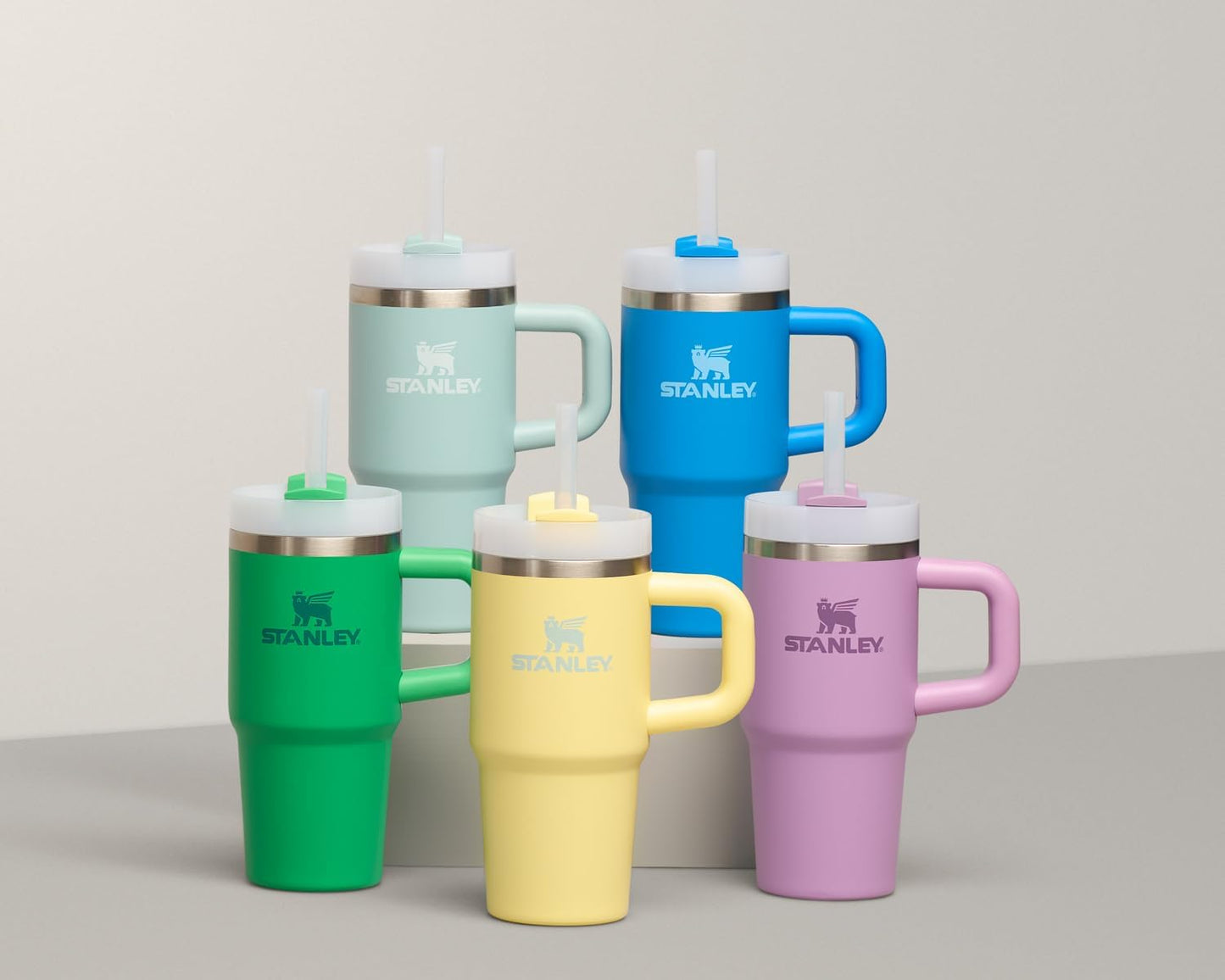 STANLEY Quencher H2.0 Tumbler - 20 oz Insulated Stainless Steel Cup with Handle & Straw | Lilac
