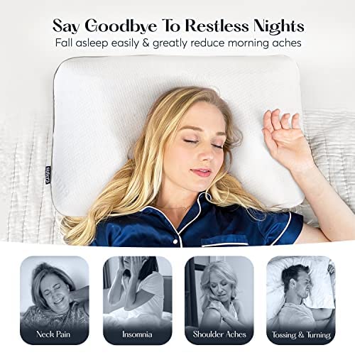 Lavender Infused Memory Foam Pillow - Cooling Zen Support for All Sleepers