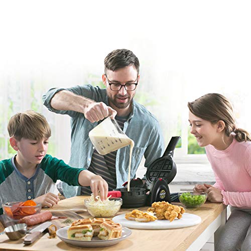 Large Stuffed Waffle Maker - Belgian Style Breakfast & Snack Appliance