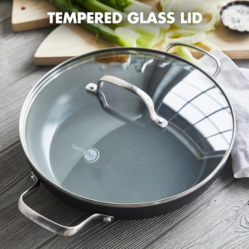 GreenPan Chatham 11-inch Hard Anodized Nonstick Frying Pan with Lid, Oven & Dishwasher Safe