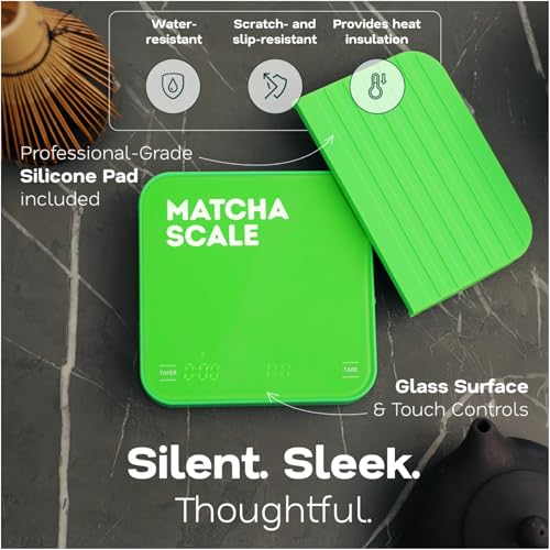 Digital Matcha Scale 0.1g Precision USB-C Rechargeable Compact Weighing Scale