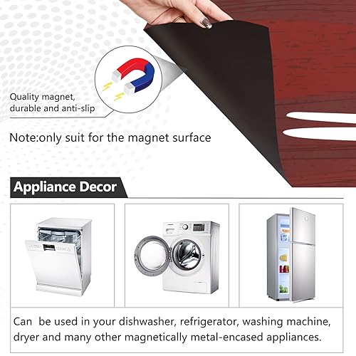 Merry Christmas Dishwasher Magnet Cover, Magnetic Stickers Panel