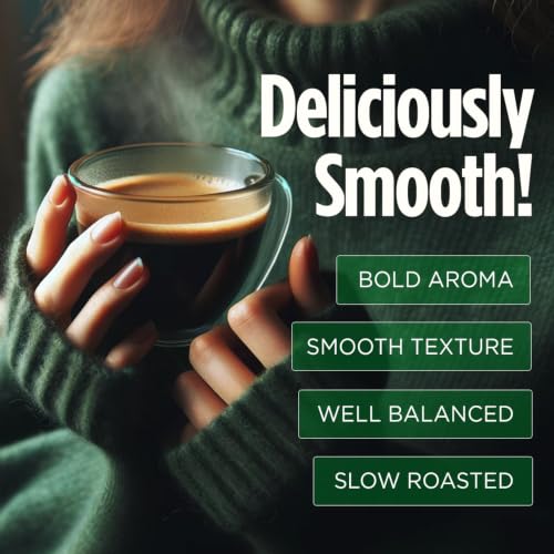 Low Acid Organic Dark Roast Coffee Pods - 24 Count, Single Origin Guatemala