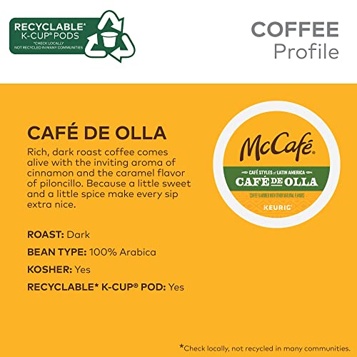 McCafé Latin America Café de Olla K-Cup Pods - Pack of 6 (60 Count, 10 per pack)