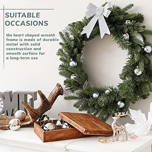 Hotop 20 Pcs 12 Inch Wire Wreath Frames for Christmas Decor (12 Inch)