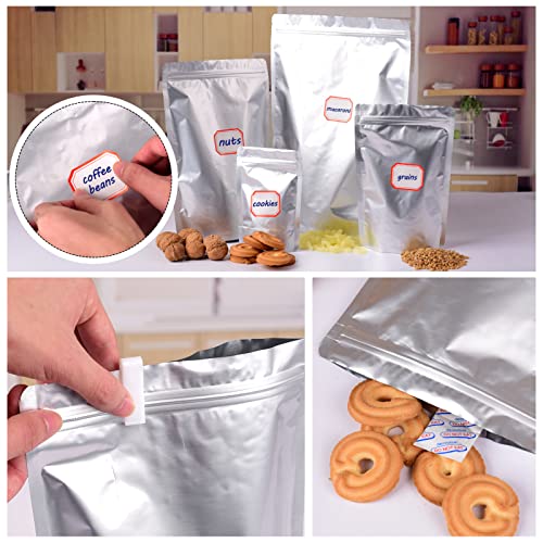 Lebodu 120 Mylar Bags with x 300cc Oxygen Absorbers for Food Storage