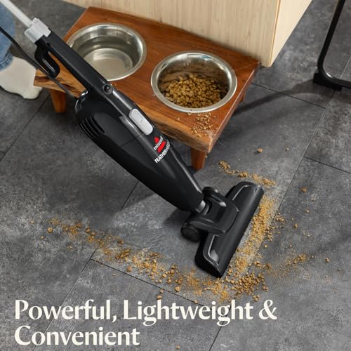 Lightweight Bagless Stick Vacuum Cleaner with Crevice Tool - Black