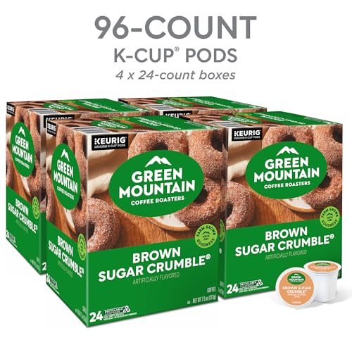 Brown Sugar Crumble Coffee Pods - Keurig Single-Serve K-Cup, 24 Count Pack of 4