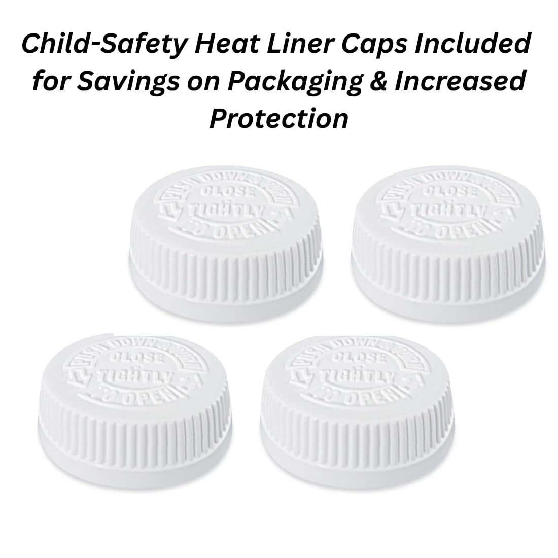 AGS 1 Gallon Bottle (4-Pack) with Caps, Empty Plastic Jugs, Jug Container with Lid, Plastic Containers for Liquids Gallon Water Jug, HDPE Container, Carboy Gallons