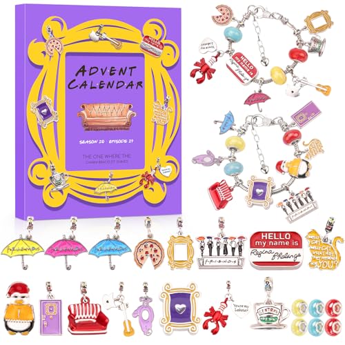 Christmas Advent Calendar Bracelet Making Kit for Women & Kids