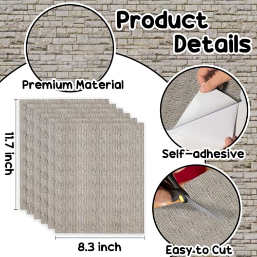 Warmtree 6-Pack Village Road Snow Mat Set for Christmas Village Decor