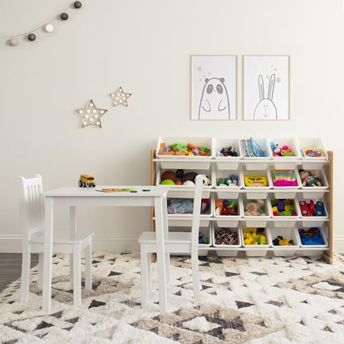 Humble Crew Toddler Table & Chair Set Off White - Kids Activity Furniture