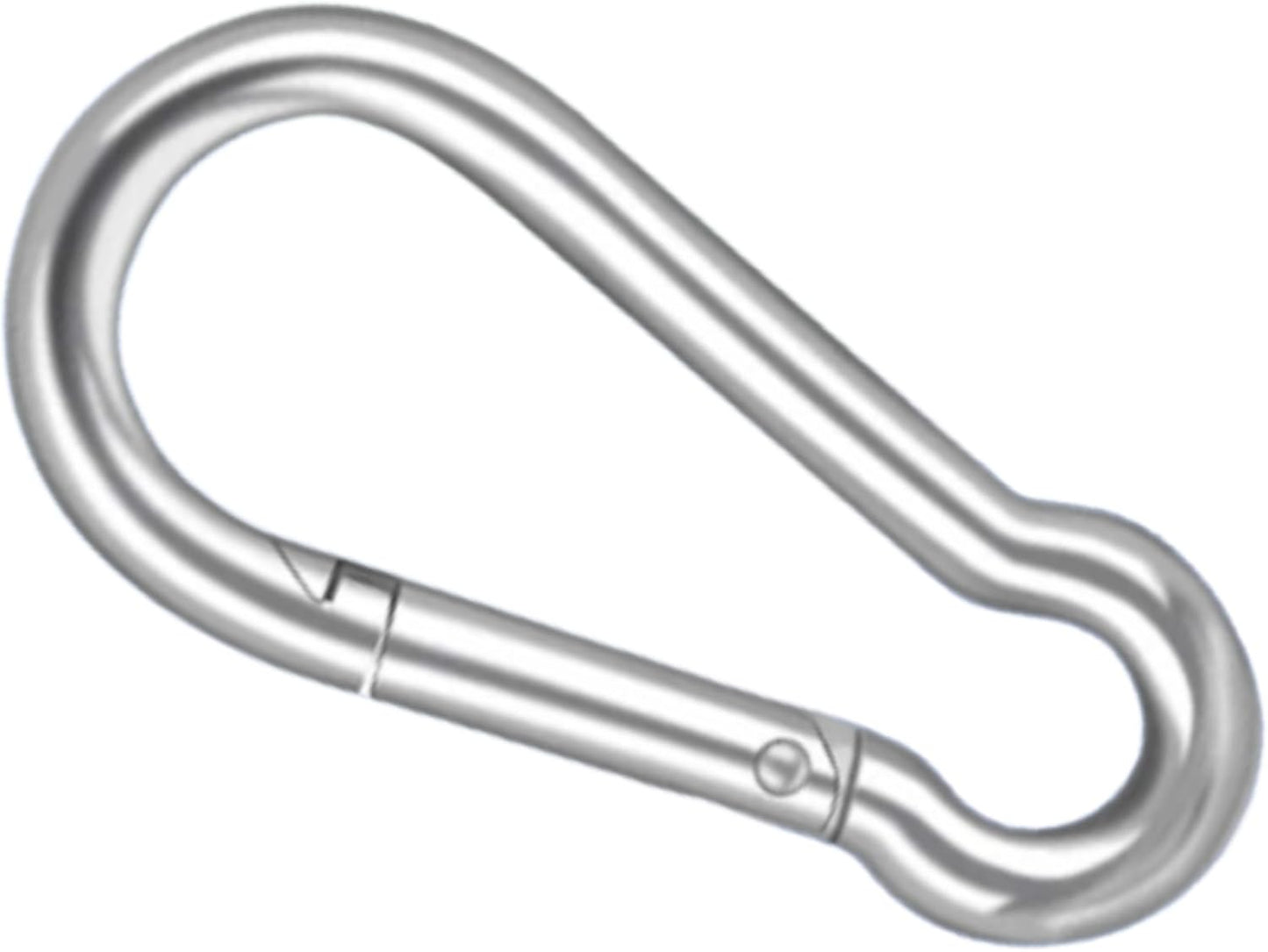 MarineNow 316 Stainless Steel Snap Hook Carabiner - Spring Loaded Link Connector for Outdoor Use | Sizes 30mm to 180mm
