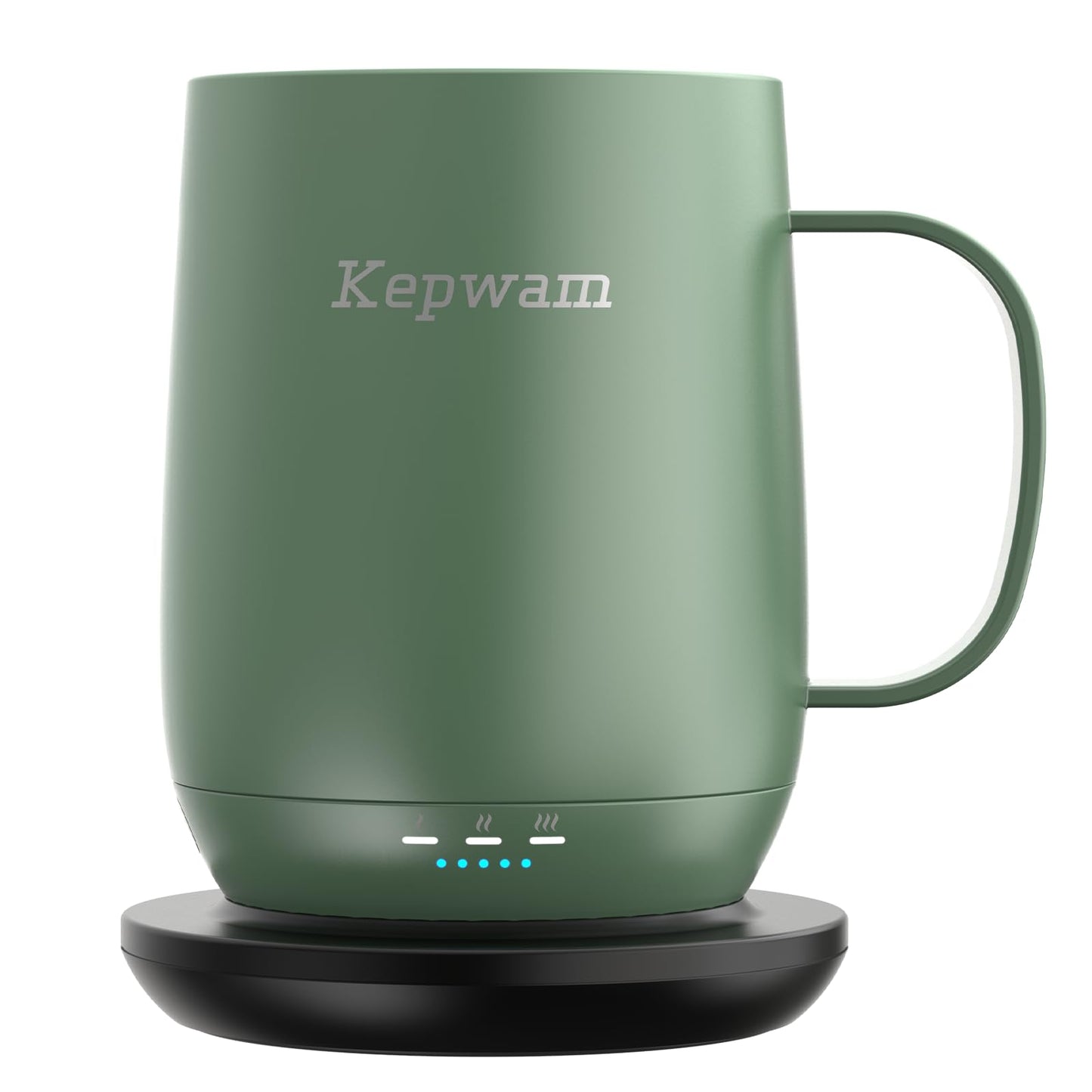 Kepwam Self Heating Coffee Mug, 16oz Smart Heated Coffee Mug, 150 Min Battery Life - Hot up to 149℉ Temperature Control Coffee Mug Warmer, Gifts for Women and Men