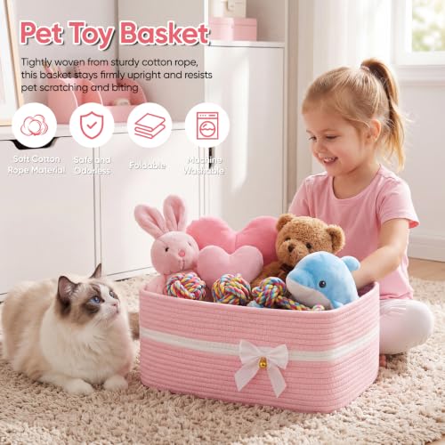 OIASKET Large Gift Basket Empty for Valentine's Day, Christmas, 19L,