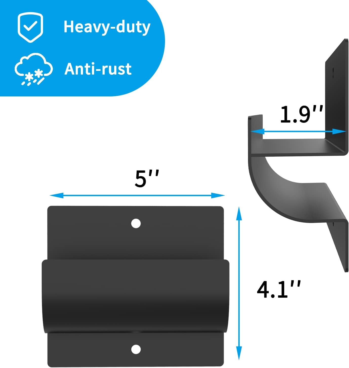 Skiennix Ladder Hooks - Durable Wall Mount Hangers for Garage | 2-Pack for Easy Storage