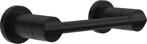 Delta Nicoli Toilet Paper Holder - Matte Black Pivoting Tissue Roll Holder for Bathroom Storage