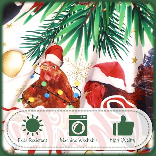 Shellwei 36-Inch Multicolor Cat Pattern Christmas Tree Skirt Holiday Decor