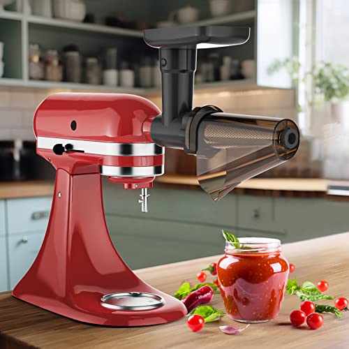 InnoMoon Fruit & Vegetable Strainer Attachment for KitchenAid Stand Mixer - Black