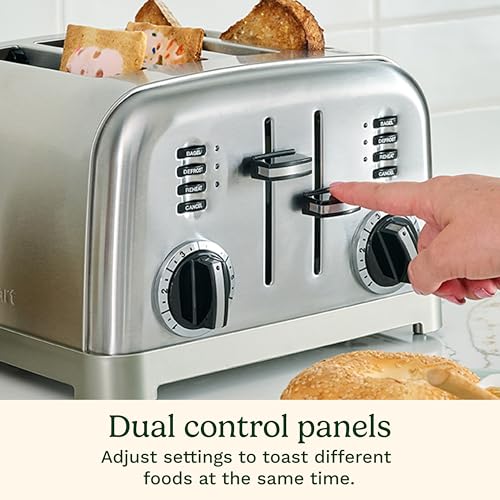 Cuisinart Stainless Steel 4-Slice Toaster with Extra-Wide Slots