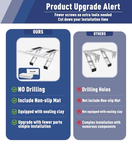 Heavy Duty Window AC Support Bracket No Drilling Up to 300lbs - Adjustable, Easy Install