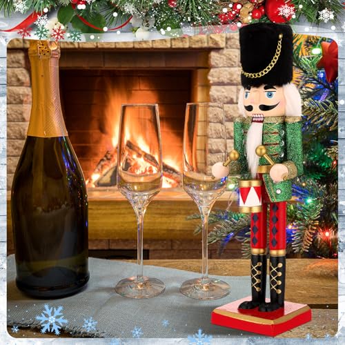 Gejoy 12-Inch Christmas Nutcracker Soldier Drummer Decoration