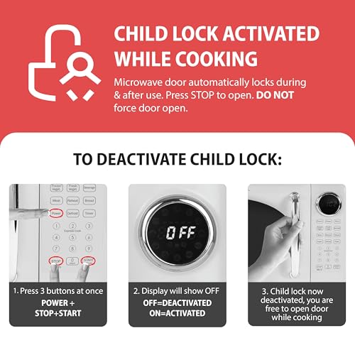 Nostalgia Retro Microwave Oven - 0.7 Cu Ft, 700W, Black, with Glass Turntable, Auto-Cook & Child Lock - Variation of THIS listing