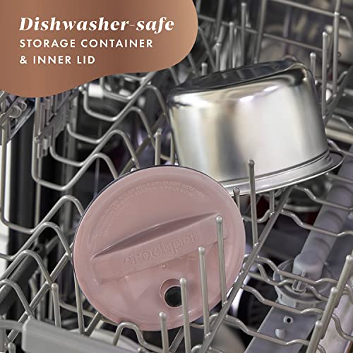 Portable Electric Lunch Box - 20oz Blush Pink Food Warmer & Spill-Free Container - Keeps Meals Warm on-the-Go, Dishwasher Safe