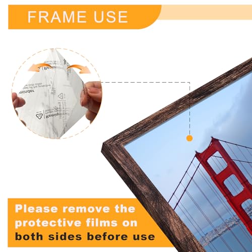 24x36 Inch Poster Frame Wall Display - Brown Engineered Wood, 1 Pack (Variation: Brown / 24x36)
