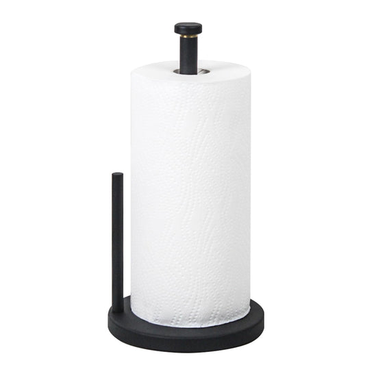 Paper Towel Holder Countertop, Standing Paper Towel Dispenser, Countertop Tabletop Non-Slip Kitchen Paper Towel Holder, Easy one-Hand Tear Paper roll Holder Stand with Ratchet System