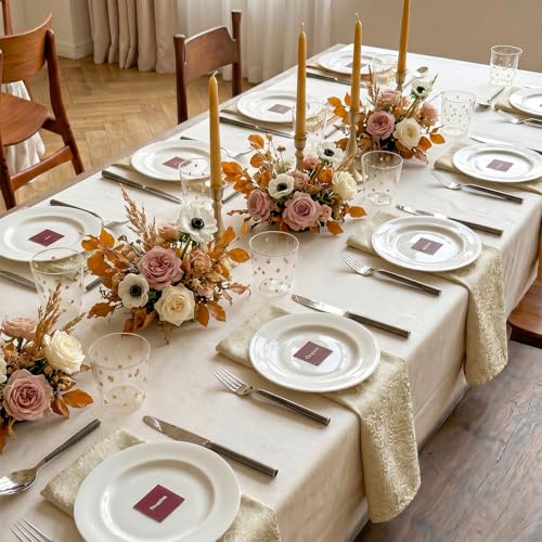 Beige Cloth Napkins Set of 12, 18 x Inch Dinner