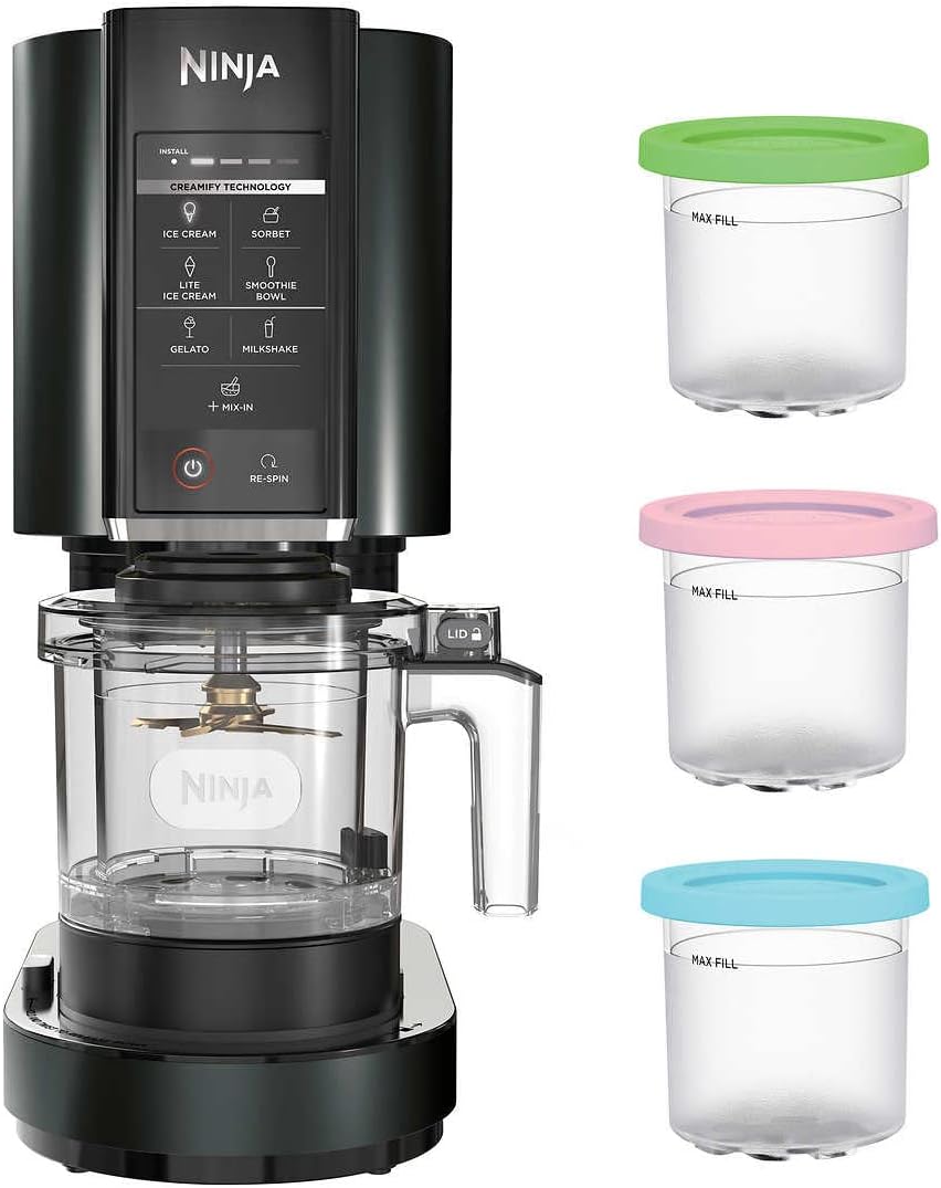 Ninja CN301CO CREAMi Ice Cream Maker - Create Gelato, Milkshakes & Sorbet with 7 One-Touch Programs