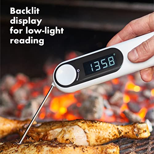 Digital Food Thermometer - Waterproof, Fast Reading, Rotating Probe, Backlit Screen - Thermocouple Model - Variation of Thermometer