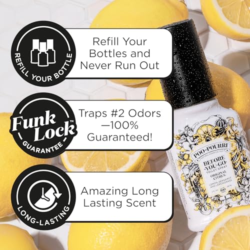 Poo-Pourri Before-You-Go Toilet Spray Refill 16 Fl Oz Original Citrus