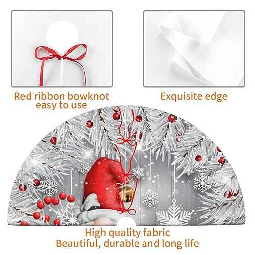 Gnomes Christmas Christmas Tree Skirt 36" for Xmas Halloween New Year Holiday Party Home Tree Mat Decor Ornaments Decoration