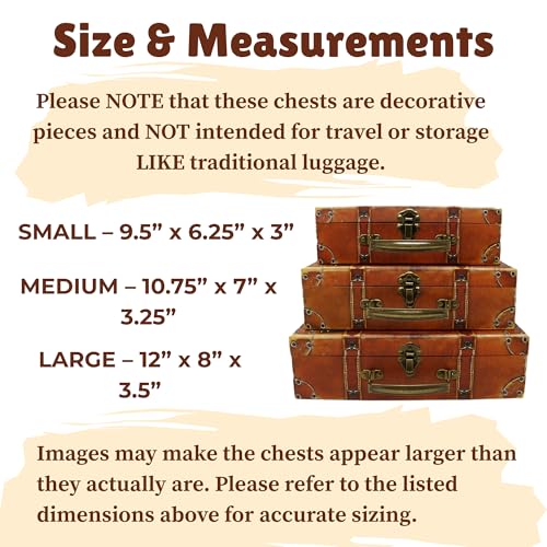 Travel-Themed Paperboard Storage Boxes Set of 3 - Suitcase Style Keepsake Organizers