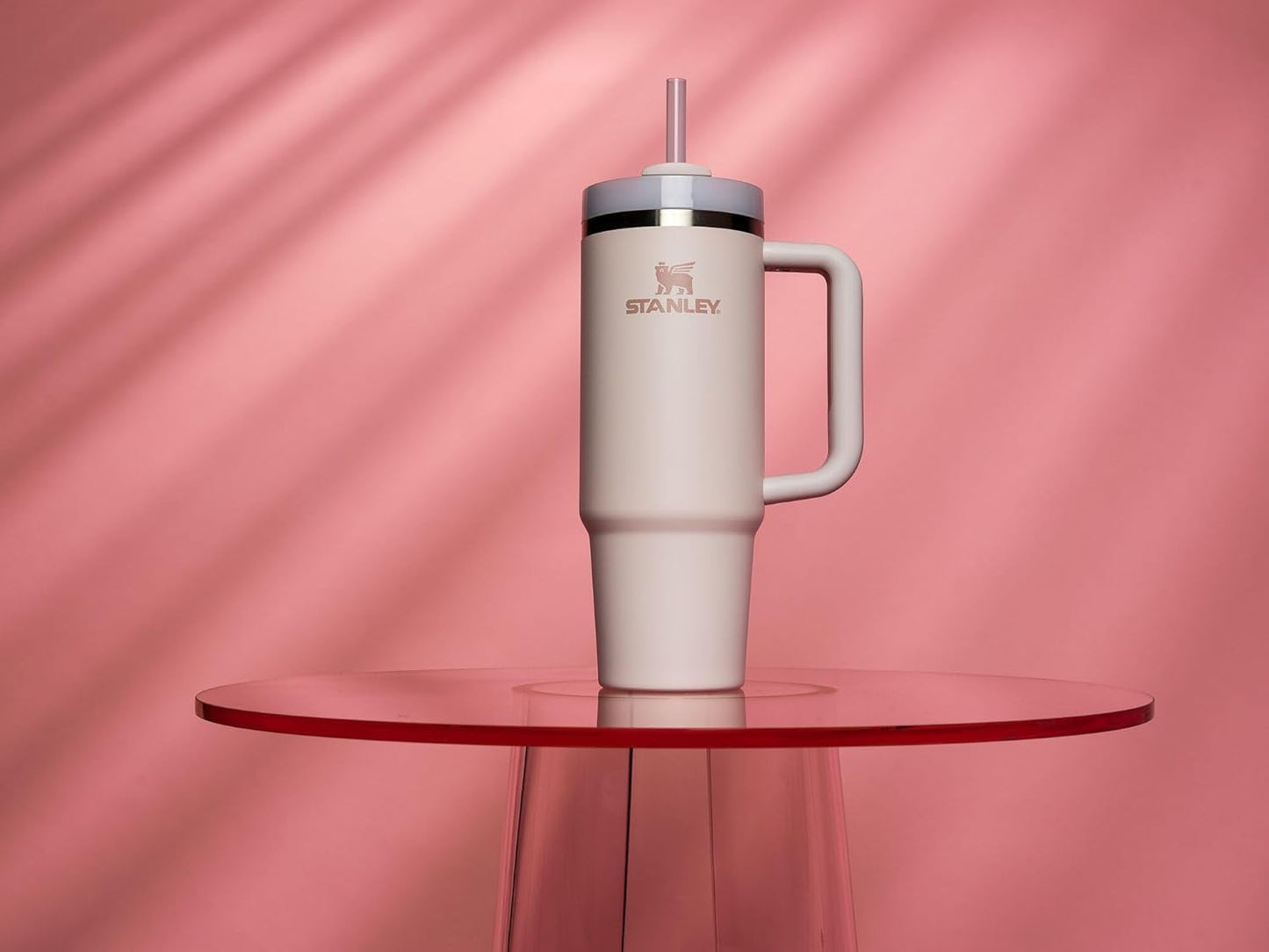 STANLEY Quencher H2.0 Tumbler - 30 oz Insulated Stainless Steel Cup with Handle & Straw | BPA-Free | Rose Quartz 2.0