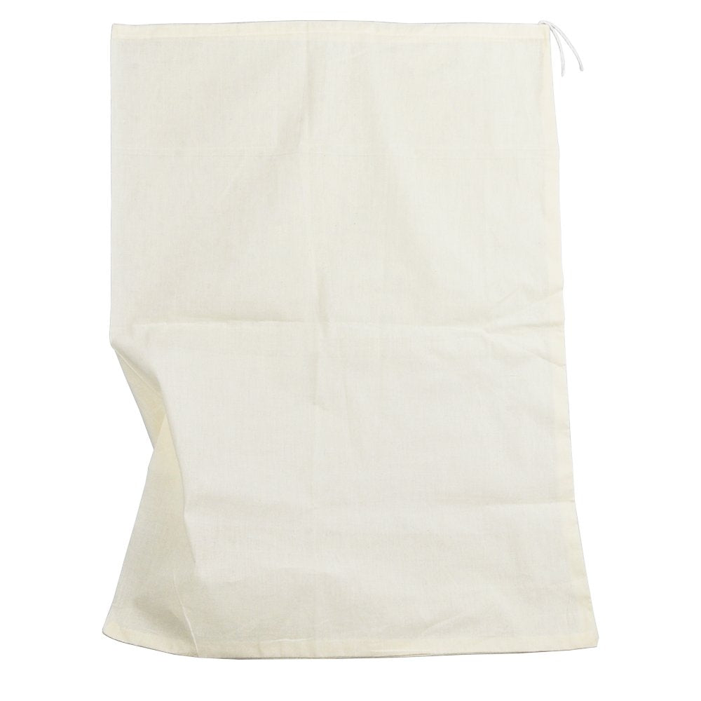 Pinfox Reusable Cotton Muslin Straining Bag Fine Mesh Food Strainer Filter Bags for Nut Milk, Juice, Tea, Cheesecloth, Yogurt, Home Brewing, Hop Bags (13.78" x 9.84")