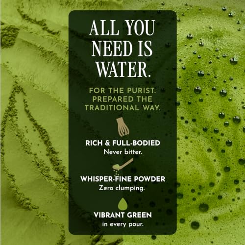 Encha Organic Ceremonial Grade Matcha Powder 2.12oz - First Harvest, Shade-Grown from Japan