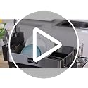 Medium 1-Tier Black Stainless Steel Dish Drying Rack - Rustproof, Adjustable Drainage