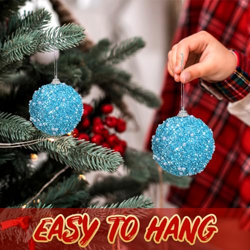 Liliful 12 Pcs Christmas Ball Ornaments Tree Decorations Shatterproof