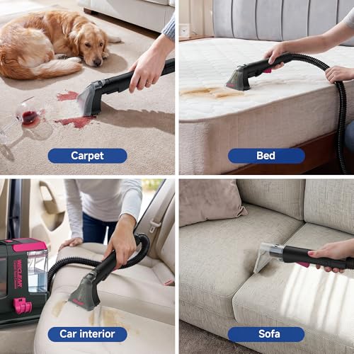 WECLEAN C5 Portable Carpet & Upholstery Cleaner Blackpink – Deep Stain & Odor Removal
