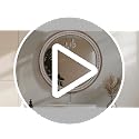 24 Inch Round Wooden Bathroom Mirror - Rustic Farmhouse Wall Decor - Style 1
